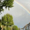 Rainbow appears over Surbiton town centre for Clap for Carers