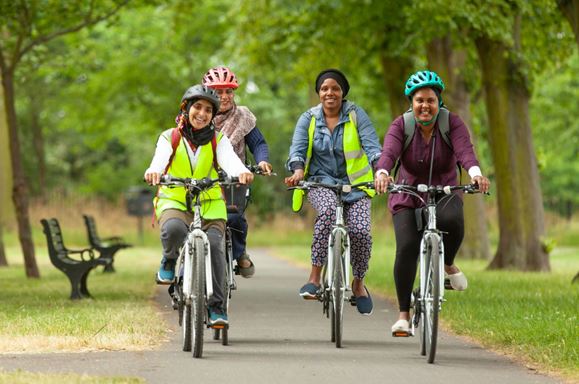 Free cycle training for adults and families at home or in local park