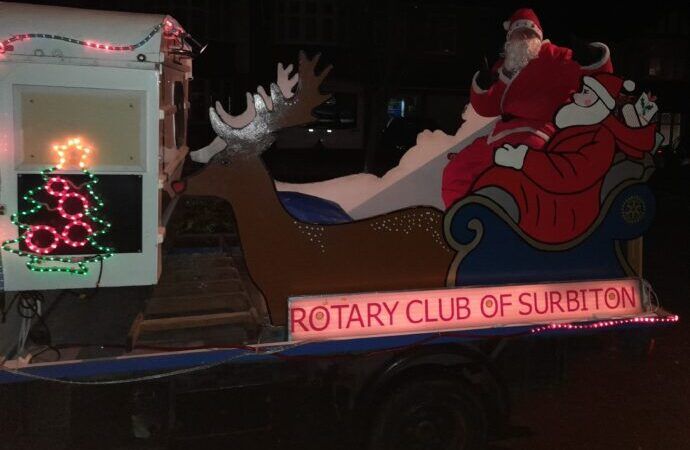 Father Christmas’s Surbiton Rotary collection breaks records