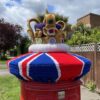 Crocheted crowns for Queen’s platinum jubilee celebrations